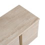 Nordure Onera Mueble para TV Travertino y Oro